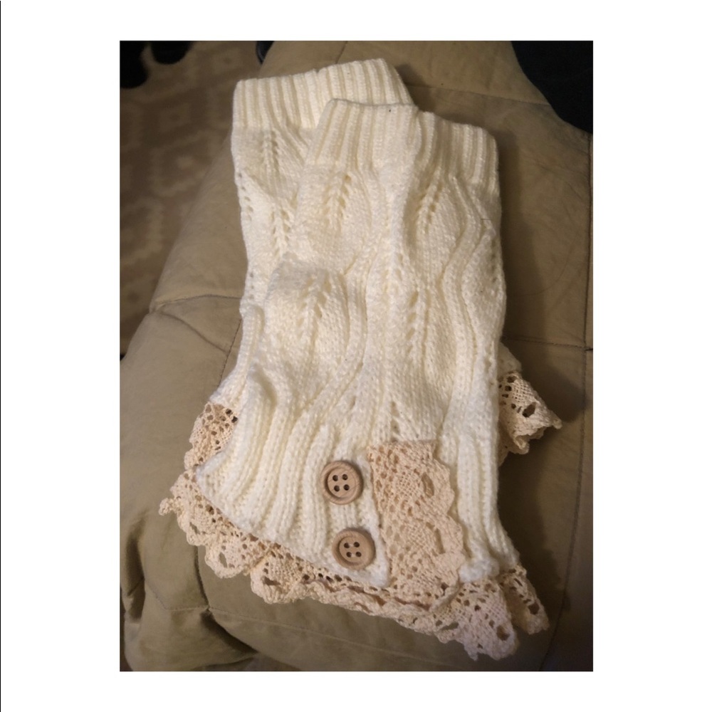 Knitted leg warmers
